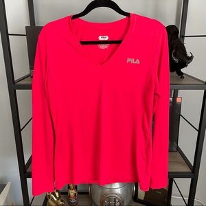 FILA Women's Work Out L/S Shirt Sz. L